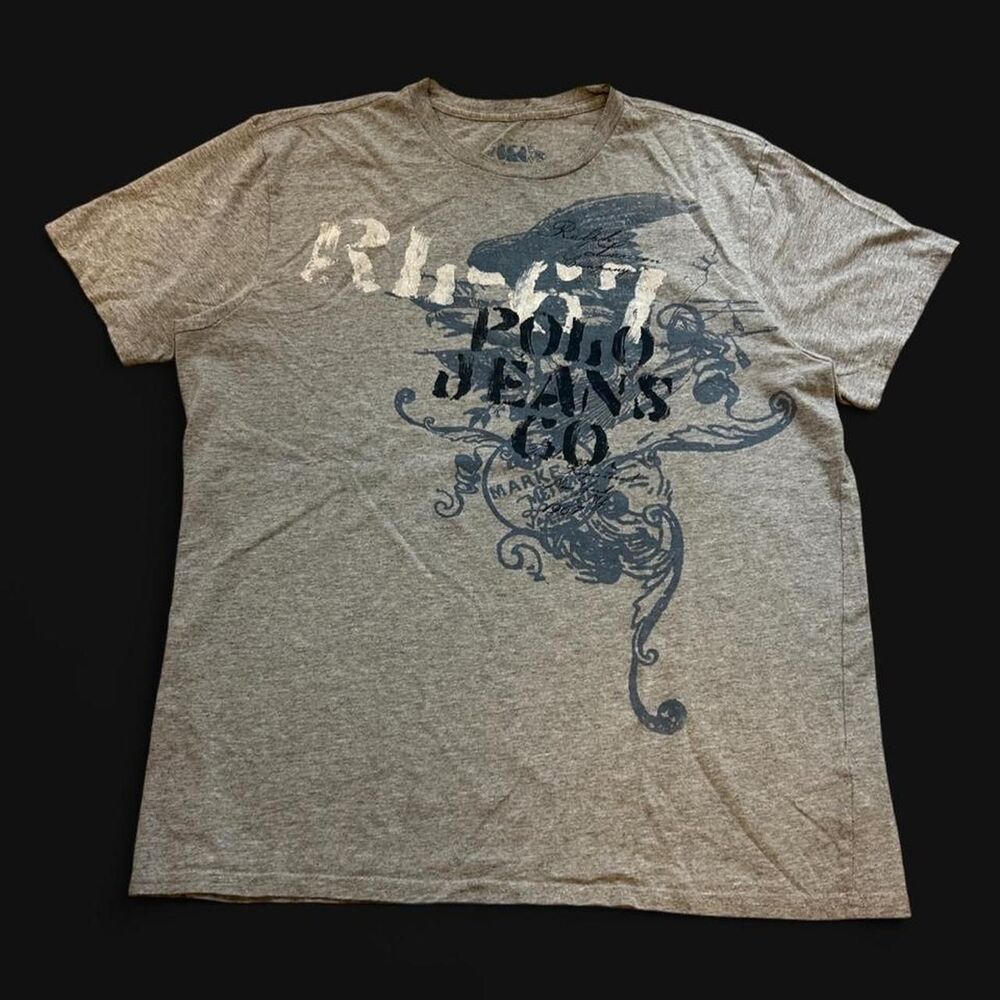 Ralph Lauren insane vtg y2k eagle print boxy t-shirt